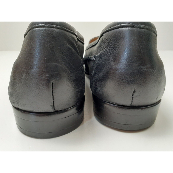 Giorgio Brutini Le Glove 671311 Size 8M Leather Slip On Men's Black Loafers - Picture 5 of 8